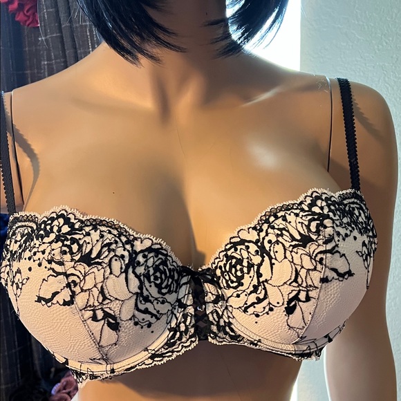 NWOT Victoria Secret Lace Push-up Bra S34C - Picture 1 of 8
